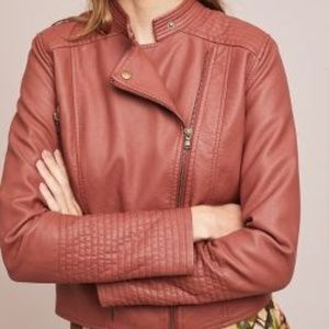 ett:twa Vegan Leather Moto Jacket